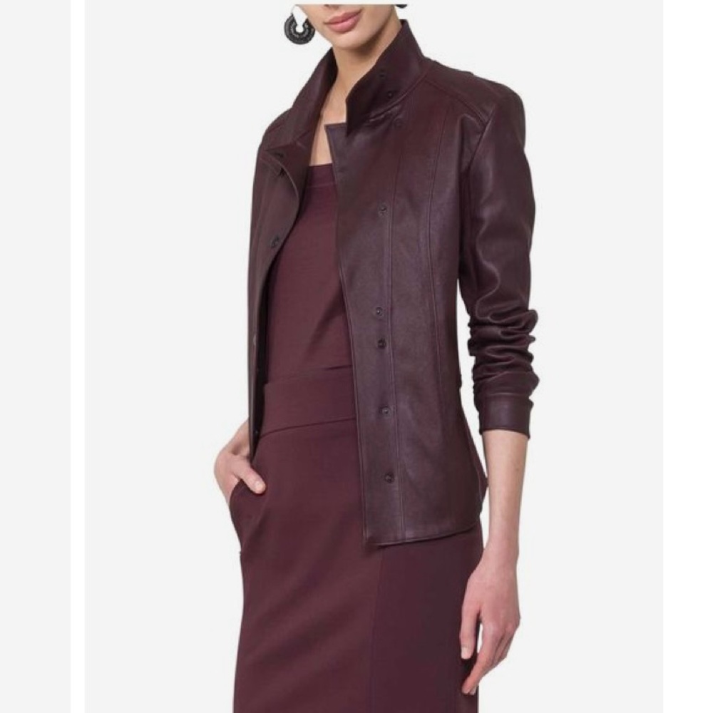 Akris Punto Leather Jacket